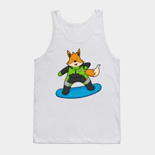 Fox as Snowboarder with Snowboard Tank Top